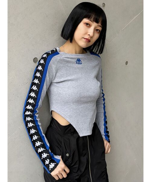 Kappa(カッパ)の「【Kappa】レオタードロゴロンT(Tシャツ/カットソー・レディース・ブラック/グレー/ブルー・FREE)」の4枚目の写真