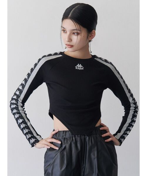 Kappa(カッパ)の「【Kappa】レオタードロゴロンT(Tシャツ/カットソー・レディース・ブラック/グレー/ブルー・FREE)」の7枚目の写真