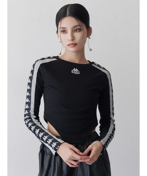 Kappa(カッパ)の「【Kappa】レオタードロゴロンT(Tシャツ/カットソー・レディース・ブラック/グレー/ブルー・FREE)」の8枚目の写真