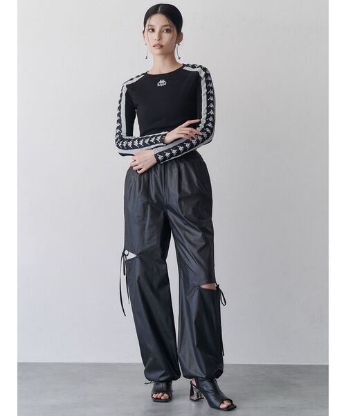 Kappa(カッパ)の「【Kappa】レオタードロゴロンT(Tシャツ/カットソー・レディース・ブラック/グレー/ブルー・FREE)」の9枚目の写真