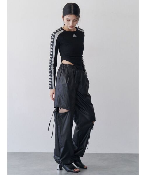 Kappa(カッパ)の「【Kappa】レオタードロゴロンT(Tシャツ/カットソー・レディース・ブラック/グレー/ブルー・FREE)」の10枚目の写真