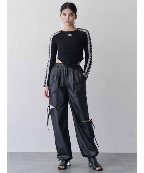 Kappa(カッパ)の「【Kappa】レオタードロゴロンT(Tシャツ/カットソー・レディース・ブラック/グレー/ブルー・FREE)」の11枚目の写真