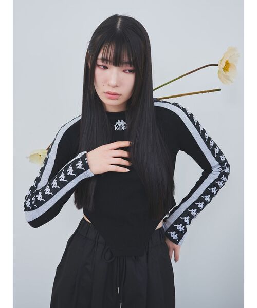 Kappa(カッパ)の「【Kappa】レオタードロゴロンT(Tシャツ/カットソー・レディース・ブラック/グレー/ブルー・FREE)」の13枚目の写真