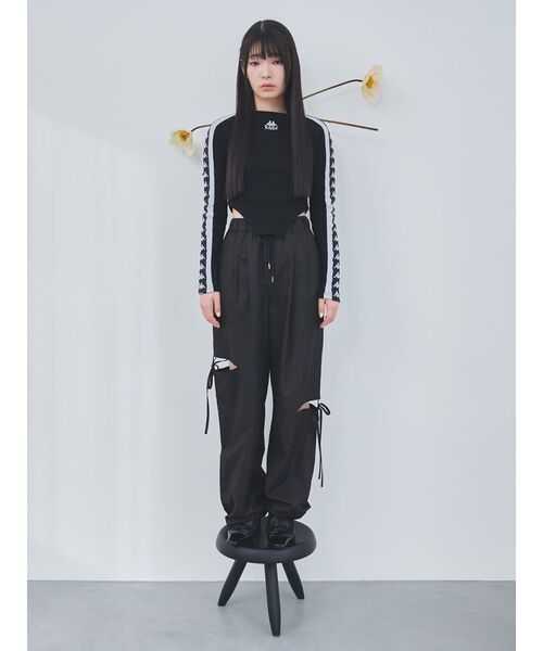 Kappa(カッパ)の「【Kappa】レオタードロゴロンT(Tシャツ/カットソー・レディース・ブラック/グレー/ブルー・FREE)」の15枚目の写真