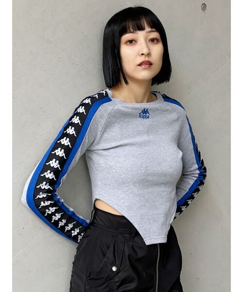 Kappa(カッパ)の「【Kappa】レオタードロゴロンT(Tシャツ/カットソー・レディース・ブラック/グレー/ブルー・FREE)」の16枚目の写真