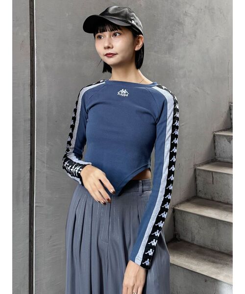 Kappa(カッパ)の「【Kappa】レオタードロゴロンT(Tシャツ/カットソー・レディース・ブラック/グレー/ブルー・FREE)」の20枚目の写真