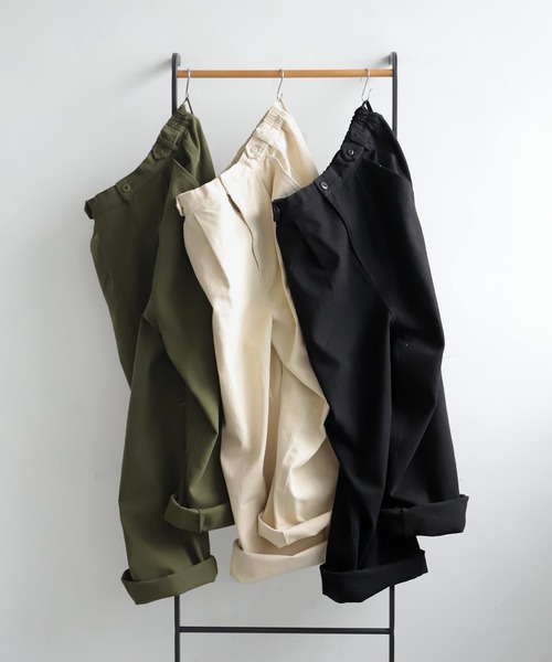 antiqua(アンティカ)の「コットンワイドパンツ(その他パンツ・レディース・ナチュラル/カーキ/ブラック・LARGE/MEDIUM)」の17枚目の写真