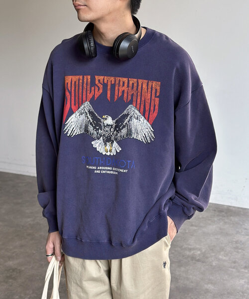 CPCM(シーピーシーエム)の「パウダー加工裏毛スウェット(Tシャツ/カットソー・レディース・ブラック系その他2/ブラック系その他3/ブラック系その他/グリーン/イエロー/ネイビー・LARGE/MEDIUM)」の1枚目の写真