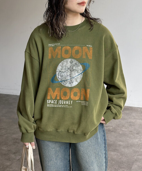CPCM(シーピーシーエム)の「パウダー加工裏毛スウェット(Tシャツ/カットソー・レディース・ブラック系その他2/ブラック系その他3/ブラック系その他/グリーン/イエロー/ネイビー・LARGE/MEDIUM)」の5枚目の写真