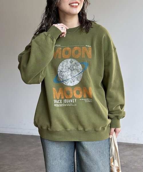 CPCM(シーピーシーエム)の「パウダー加工裏毛スウェット(Tシャツ/カットソー・レディース・ブラック系その他2/ブラック系その他3/ブラック系その他/グリーン/イエロー/ネイビー・LARGE/MEDIUM)」の7枚目の写真