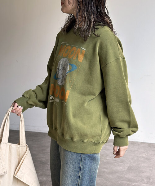 CPCM(シーピーシーエム)の「パウダー加工裏毛スウェット(Tシャツ/カットソー・レディース・ブラック系その他2/ブラック系その他3/ブラック系その他/グリーン/イエロー/ネイビー・LARGE/MEDIUM)」の8枚目の写真