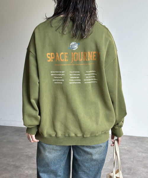 CPCM(シーピーシーエム)の「パウダー加工裏毛スウェット(Tシャツ/カットソー・レディース・ブラック系その他2/ブラック系その他3/ブラック系その他/グリーン/イエロー/ネイビー・LARGE/MEDIUM)」の10枚目の写真