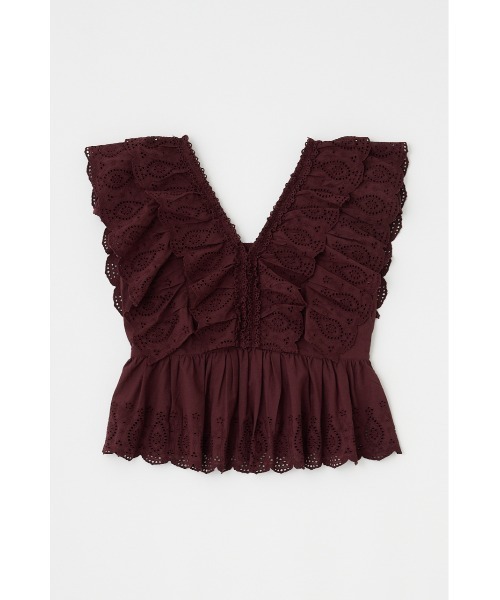 EYELET CAPSLEEVE ブラウス（シャツ/ブラウス）｜MOUSSY