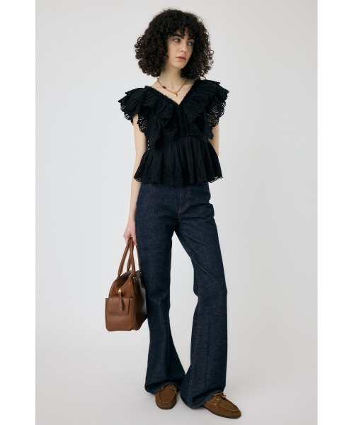 セール】EYELET CAPSLEEVE ブラウス（シャツ/ブラウス）｜MOUSSY
