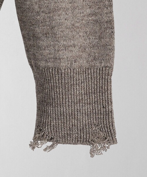 LOEFF＞ダメージ プルオーバー MEN'S（ニット/セーター）｜LOEFF