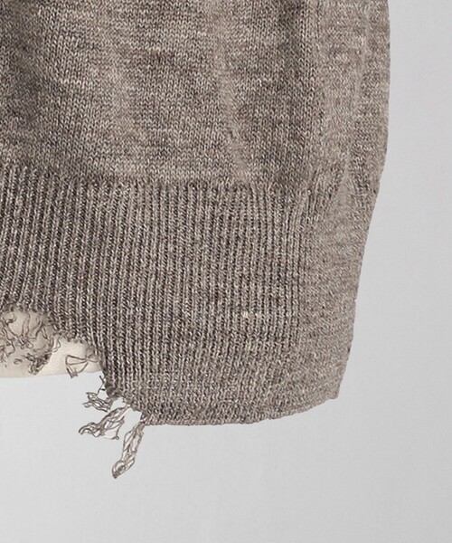 LOEFF＞ダメージ プルオーバー MEN'S（ニット/セーター）｜LOEFF
