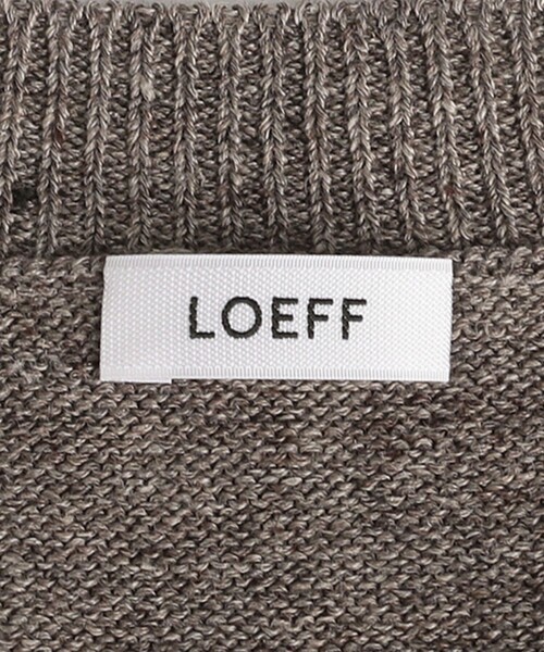 【shiro】LOEFF ダメージニット LOEFF＞ダメージ Vネック ニット プルオーバー（ニット/セーター