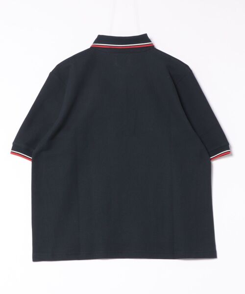 KRIFF MAYER Lady's Collection（クリフメイヤーレディースコレクション）の「【接触冷感】冷感リンクスカノコゆるポロ（ポロシャツ・レディース・ブラック/ネイビー/オフホワイト/カラフル/グリーン/ピンク・LARGE/MEDIUM）」の7枚目の写真