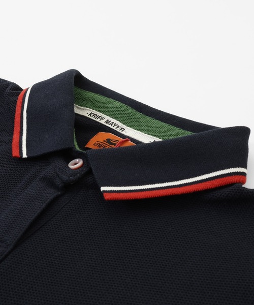 KRIFF MAYER Lady's Collection（クリフメイヤーレディースコレクション）の「【接触冷感】冷感リンクスカノコゆるポロ（ポロシャツ・レディース・ブラック/ネイビー/オフホワイト/カラフル/グリーン/ピンク・LARGE/MEDIUM）」の16枚目の写真