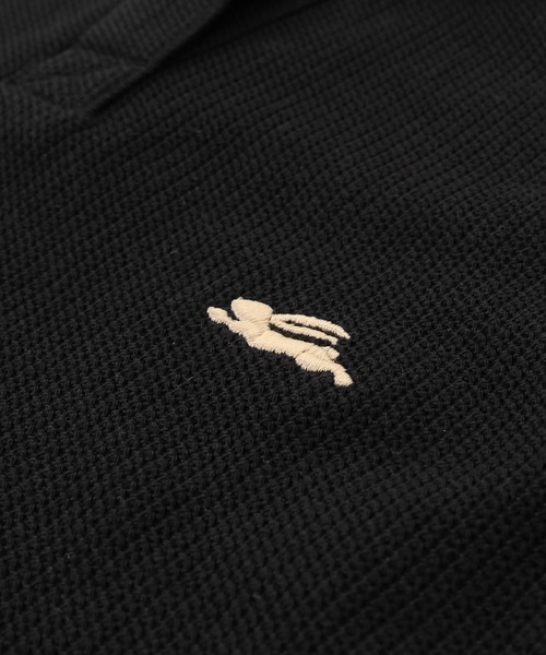 KRIFF MAYER Lady's Collection（クリフメイヤーレディースコレクション）の「【接触冷感】冷感リンクスカノコゆるポロ（ポロシャツ・レディース・ブラック/ネイビー/オフホワイト/カラフル/グリーン/ピンク・LARGE/MEDIUM）」の18枚目の写真
