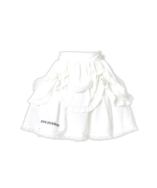 Like an apron draped skirt