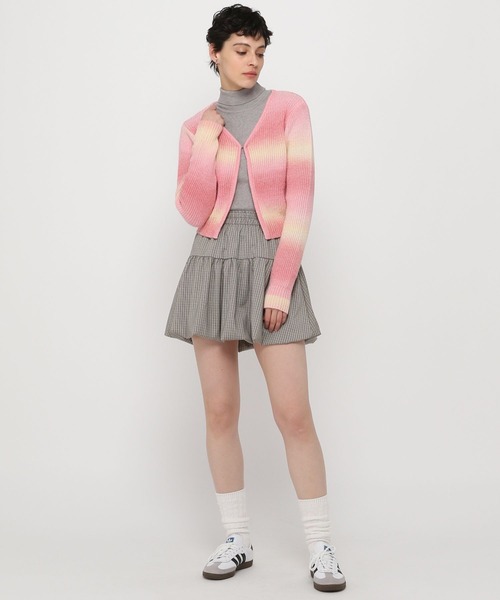 3.3 Field Trip （3.3フィールドトリップ）の「3.3 Field Trip／グラデボーダーカーデ（カーディガン/ボレロ・レディース・ブラック/ピンク・FREE）」の19枚目の写真