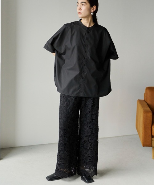 Libra Cue（リブラ キュー）の「フラワーレースストレートパンツ（その他パンツ・レディース・ホワイト/ブラック・FREE）」の15枚目の写真