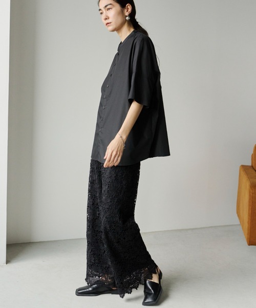 Libra Cue（リブラ キュー）の「フラワーレースストレートパンツ（その他パンツ・レディース・ホワイト/ブラック・FREE）」の16枚目の写真