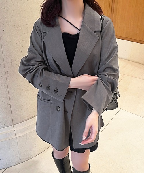 apres jour（アプレジュール）の「テーラードジャケット（テーラードジャケット・レディース・ブラウン系その他/グレイッシュベージュ/ネイビー/チャコールグレー・X-LARGE/フリー）」の20枚目の写真