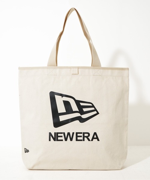 NEW ERA(ニューエラ)の「【NEW ERA/ニューエラ】CANVAS TOTE F AND W(トートバッグ・レディース・アイボリー/ブラック・FREE)」の1枚目の写真