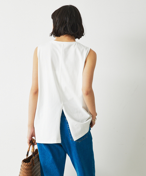 abahouse mavie（アバハウスマヴィ）の「フォトノースリ（Tシャツ/カットソー・レディース・ホワイト/チャコールグレー・フリー）」の20枚目の写真