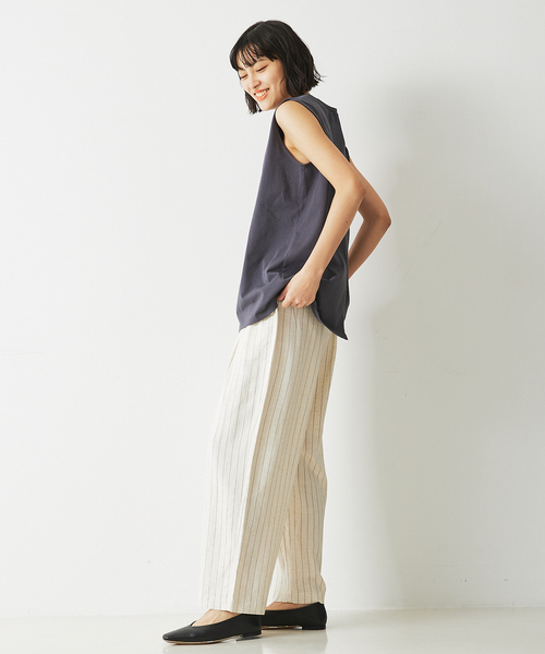 abahouse mavie（アバハウスマヴィ）の「フォトノースリ（Tシャツ/カットソー・レディース・ホワイト/チャコールグレー・フリー）」の15枚目の写真