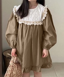 aimoha（アイモハ）の「【aimoha KIDS】フリルレース付きワンピース（ワンピース）」