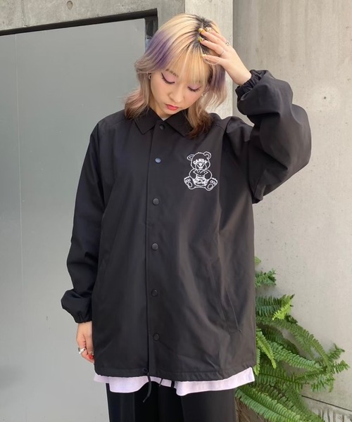 Candy Stripper（キャンディストリッパー）の「FREAK OUT COACH ジャケット（その他アウター・レディース・ブラック・2）」の3枚目の写真