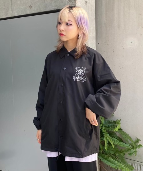 Candy Stripper（キャンディストリッパー）の「FREAK OUT COACH ジャケット（その他アウター・レディース・ブラック・2）」の4枚目の写真