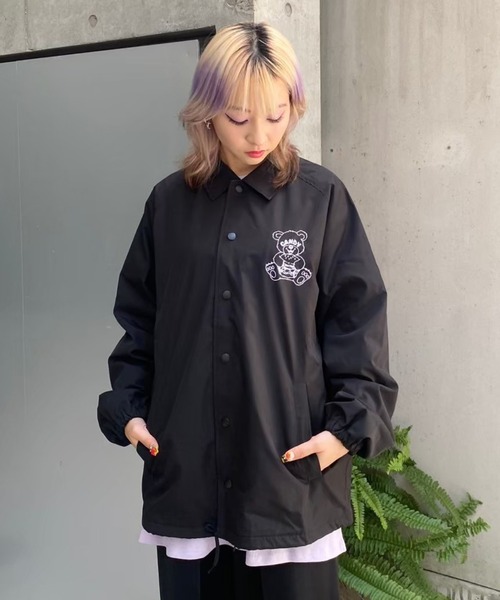 Candy Stripper（キャンディストリッパー）の「FREAK OUT COACH ジャケット（その他アウター・レディース・ブラック・2）」の2枚目の写真