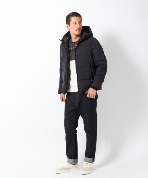 GLOBAL WORK（グローバルワーク）の「5ゲージケーブルバイカラープルオーバー/568277（ニット/セーター・メンズ・ブラック/カーキ/ダークブルー・X-LARGE/LARGE/SMALL/MEDIUM）」の13枚目の写真