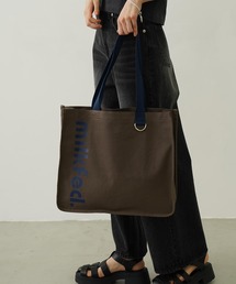 MILKFED. | CUT OUT LOGO PIPING TOTE(トートバッグ)