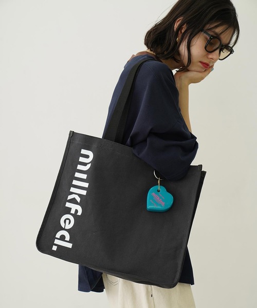 CUT OUT LOGO PIPING TOTE（トートバッグ）｜MILKFED.（ミルク