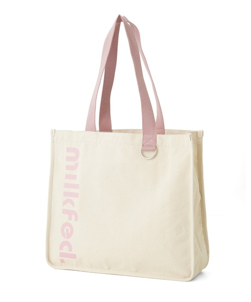 MILKFED.（ミルクフェド）の「CUT OUT LOGO PIPING TOTE（トートバッグ・レディース・ブラウン/ホワイト/チャコール/ブラック・ONE SIZE）」の21枚目の写真
