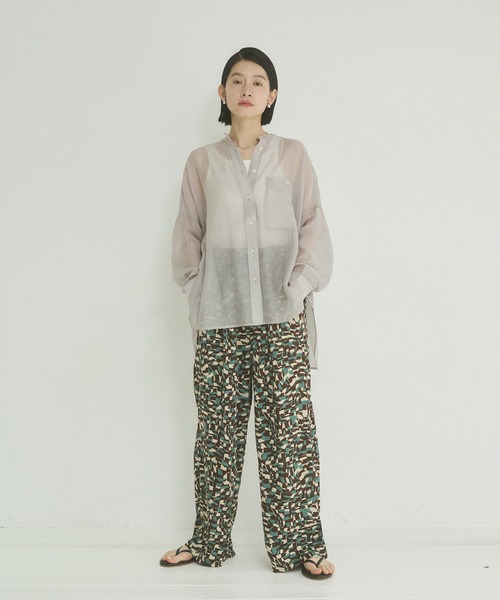 hunch（ハンチ）の「総柄プリント イージーストレートパンツ（その他パンツ・レディース・ブラウン系その他/ネイビー系/グリーン系その他・FREE）」の12枚目の写真