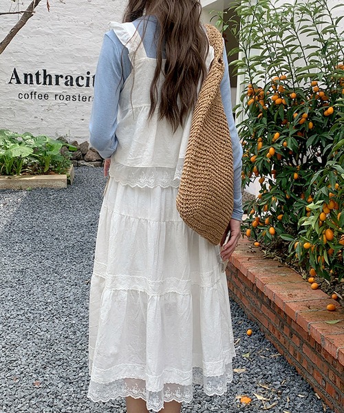 florist（フローリスト）の「【軽量・A4収納可】くったり柔らかカゴ編みトートバッグ（かごバッグ・レディース・アイボリー/ライトブラウン・FREE）」の13枚目の写真