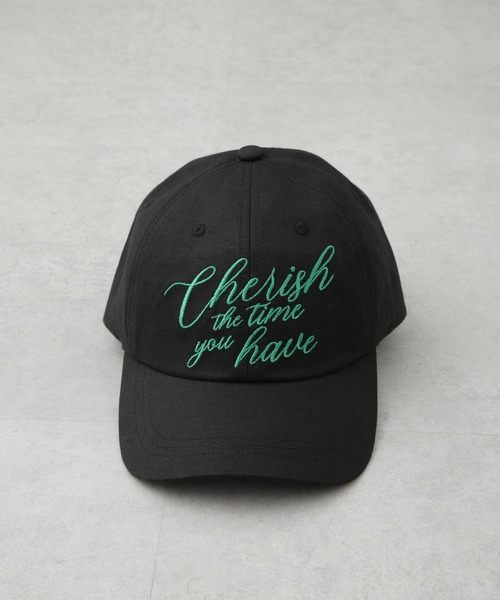 NANO universe（ナノユニバース）の「刺繍リネン混キャップ（キャップ・レディース・グレー系その他4/ベージュ/ブラック・FREE）」の5枚目の写真