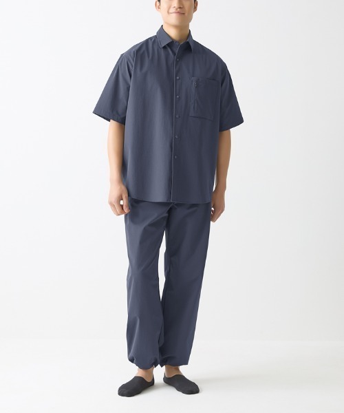 BODY WILD（ボディーワイルド）の「BODY WILD by BEAMS DESIGN ストレッチナイロン 半袖シャツ（シャツ/ブラウス・メンズ・ブラック/ネイビー・MEDIUM/LARGE）」の15枚目の写真