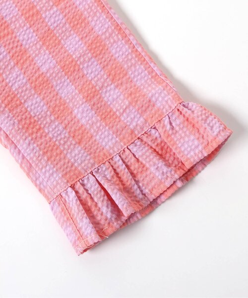 BREEZE（ブリーズ）の「【リンク/ジュニア対応】裾フリルチェックパンツ（その他パンツ・キッズ・ブラック/ピンク/イエロー・80/90/100/110/120/130/140）」の12枚目の写真