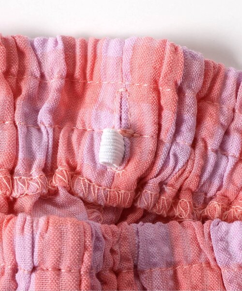 BREEZE（ブリーズ）の「【リンク/ジュニア対応】裾フリルチェックパンツ（その他パンツ・キッズ・ブラック/ピンク/イエロー・80/90/100/110/120/130/140）」の4枚目の写真