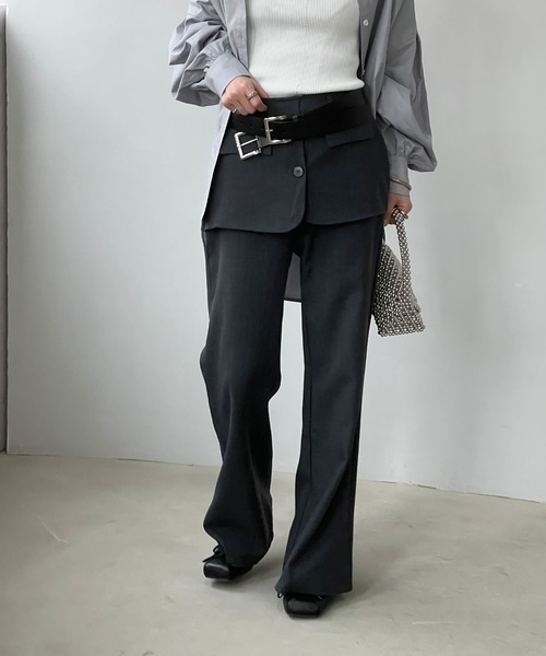 chuclla（チュクラ）の「スクエアトゥ ストラップ リボンミュール chs25s004（その他シューズ・レディース・ブラック/ホワイト・35/36/37/38/39）」の8枚目の写真