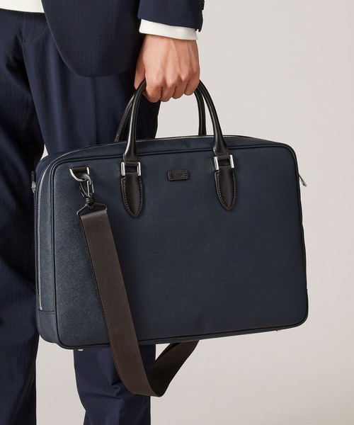 TAKEO KIKUCHI（タケオキクチ）の「コーデュラ（R） コーティング ブリーフケース（ビジネスバッグ・メンズ・ネイビー/ブラック・00）」の13枚目の写真