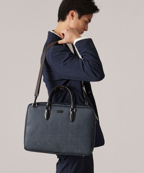 TAKEO KIKUCHI（タケオキクチ）の「コーデュラ（R） コーティング ブリーフケース（ビジネスバッグ・メンズ・ネイビー/ブラック・00）」の17枚目の写真