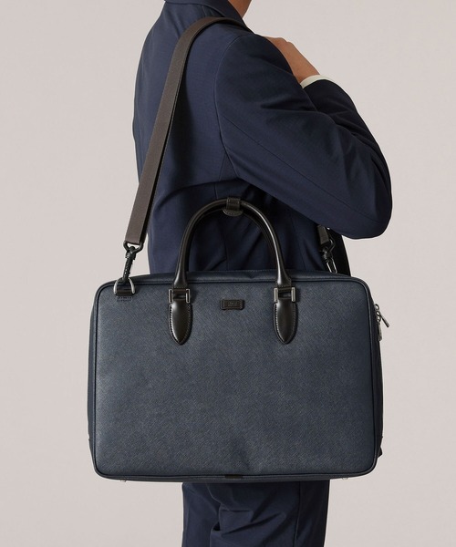 TAKEO KIKUCHI（タケオキクチ）の「コーデュラ（R） コーティング ブリーフケース（ビジネスバッグ・メンズ・ネイビー/ブラック・00）」の16枚目の写真